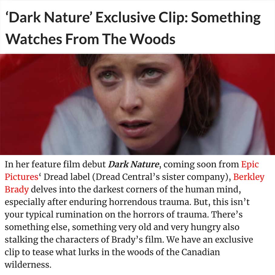 ‘Dark Nature’ Exclusive Clip: Something Watches From The Woods