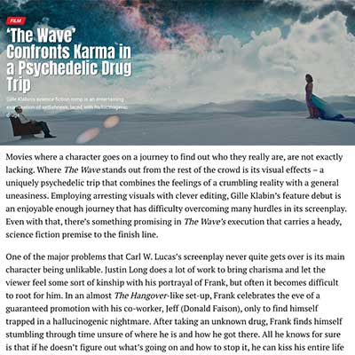 FILM‘The Wave’ Confronts Karma in a Psychedelic Drug Trip
