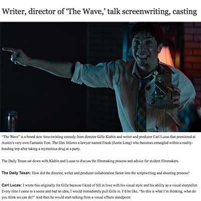 Writer, director of ‘The Wave,’ talk screenwriting, casting