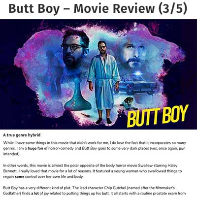 Butt Boy – Movie Review (3/5)
