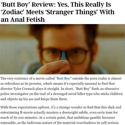 ‘Butt Boy’ Review: Yes, This Really Is ‘Zodiac’ Meets ‘Stranger Things’ With an Anal Fetish