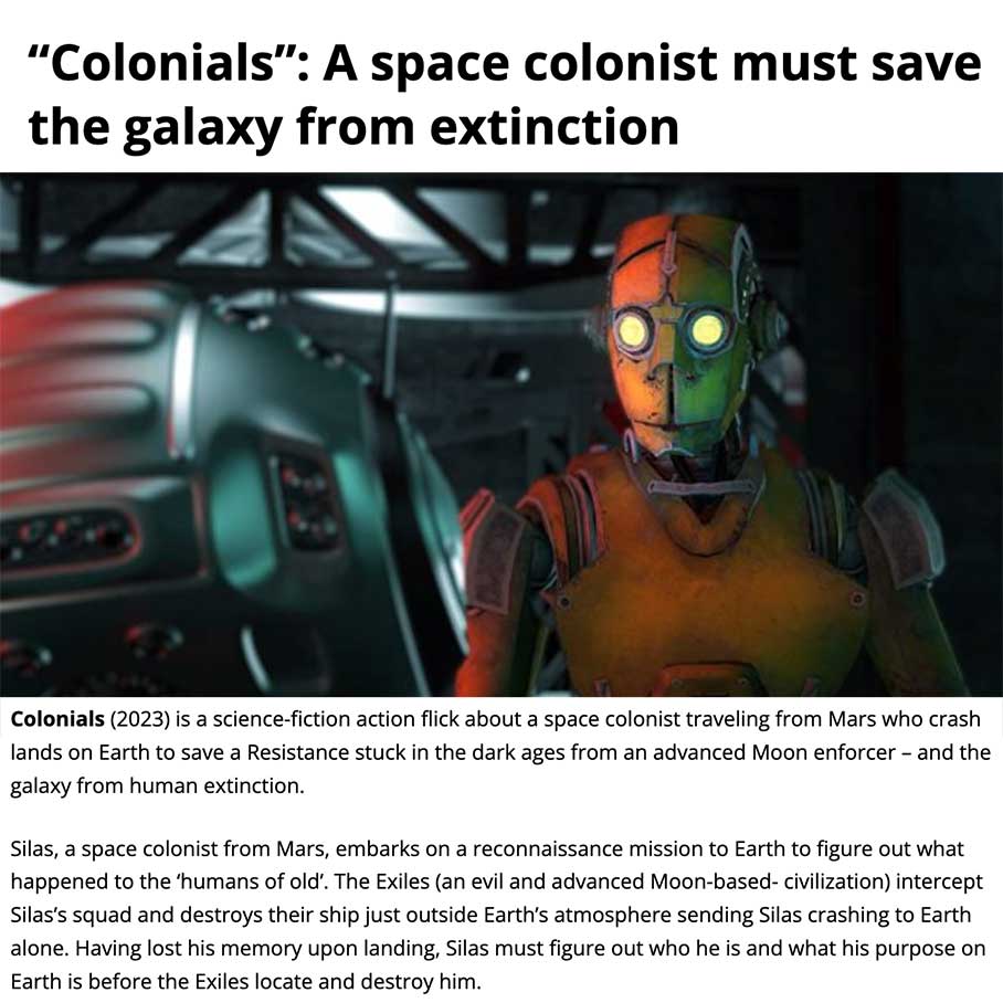 “Colonials”: A space colonist must save the galaxy from extinction