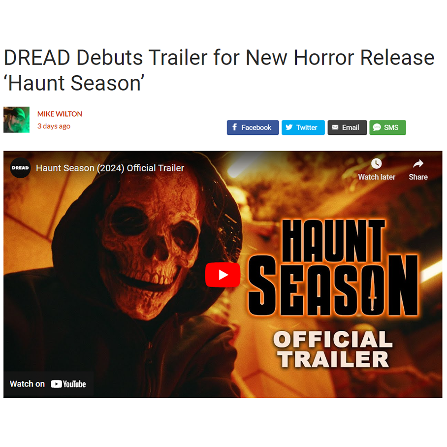 DREAD Debuts Trailer for New Horror Release ‘Haunt Season’