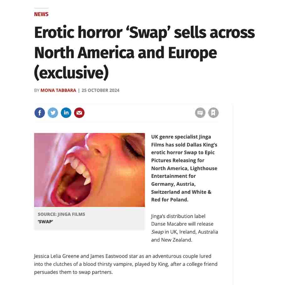 Erotic horror ‘Swap’ sells across North America and Europe (exclusive)