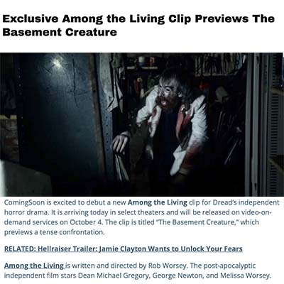 Exclusive Among the Living Clip Previews The Basement Creature