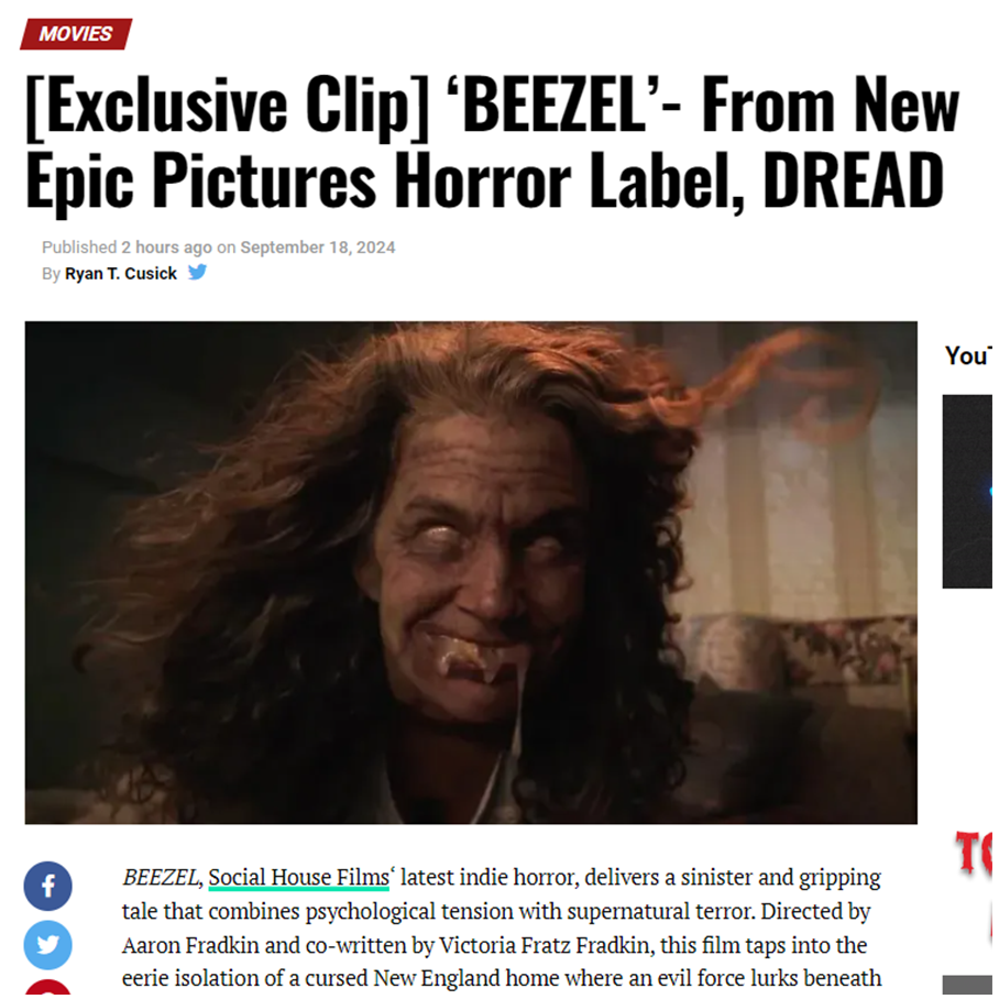 [Exclusive Clip] ‘BEEZEL’- From New Epic Pictures Horror Label, DREAD