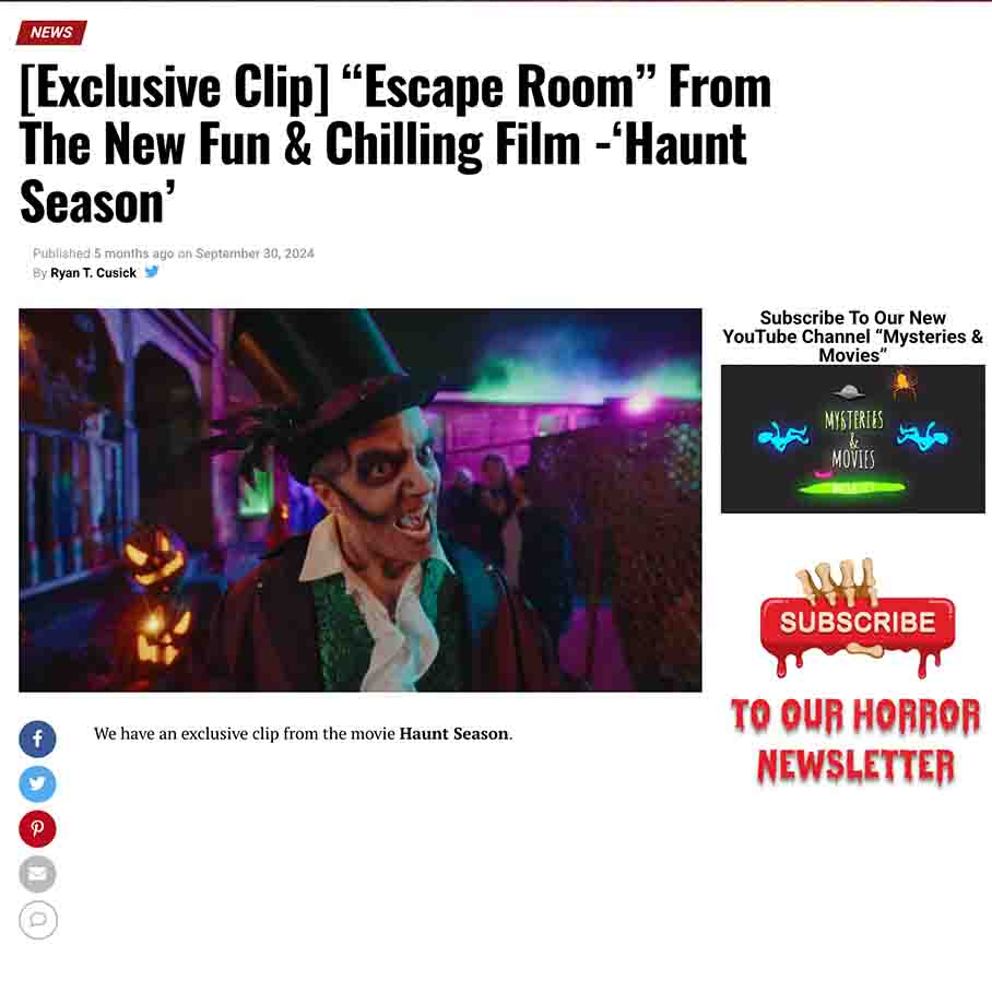 [Exclusive Clip] “Escape Room” From The New Fun & Chilling Film -‘Haunt Season’