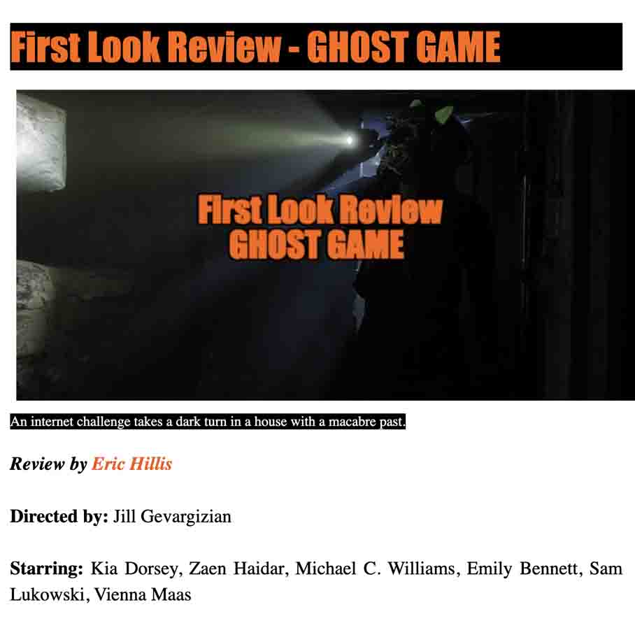 First Look Review - GHOST GAME