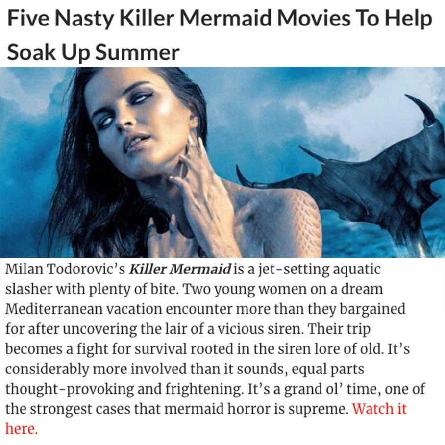 Five Nasty Killer Mermaid Movies To Help Soak Up Summer