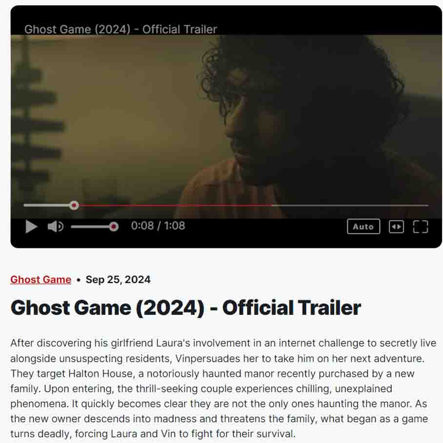 Ghost Game (2024) - Official Trailer