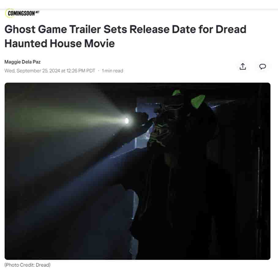 Ghost Game Trailer Sets Release Date for Dread Haunted House Movie