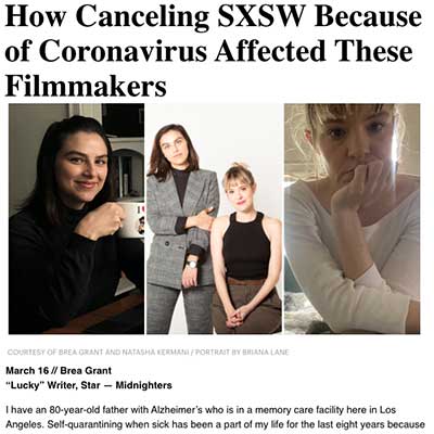 How Canceling SXSW Because of Coronavirus Affected These Filmmakers