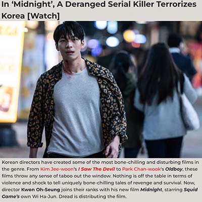 In ‘Midnight’, A Deranged Serial Killer Terrorizes Korea [Watch]