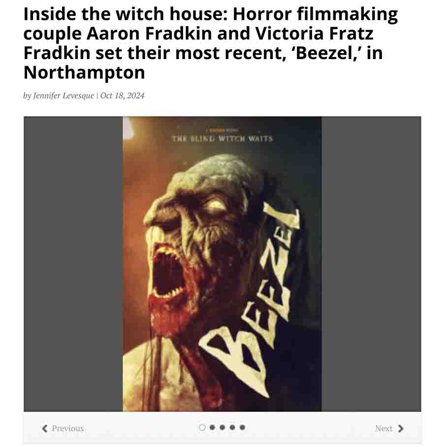 Inside the witch house: Horror filmmaking couple Aaron Fradkin and Victoria Fratz Fradkin set their most recent, ‘Beezel,’ in Northampton