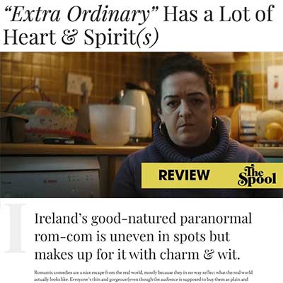 Ireland’s good-natured paranormal rom-com is uneven in spots but makes up for it with charm & wit.