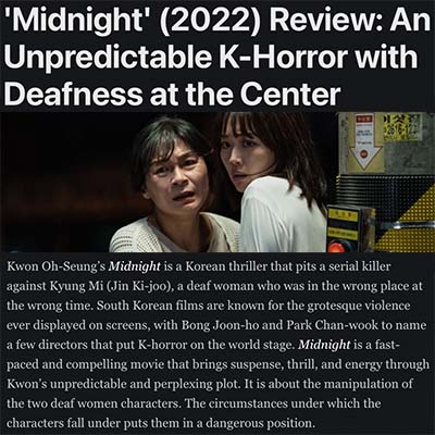 'Midnight' (2022) Review: An Unpredictable K-Horror with Deafness at the Center