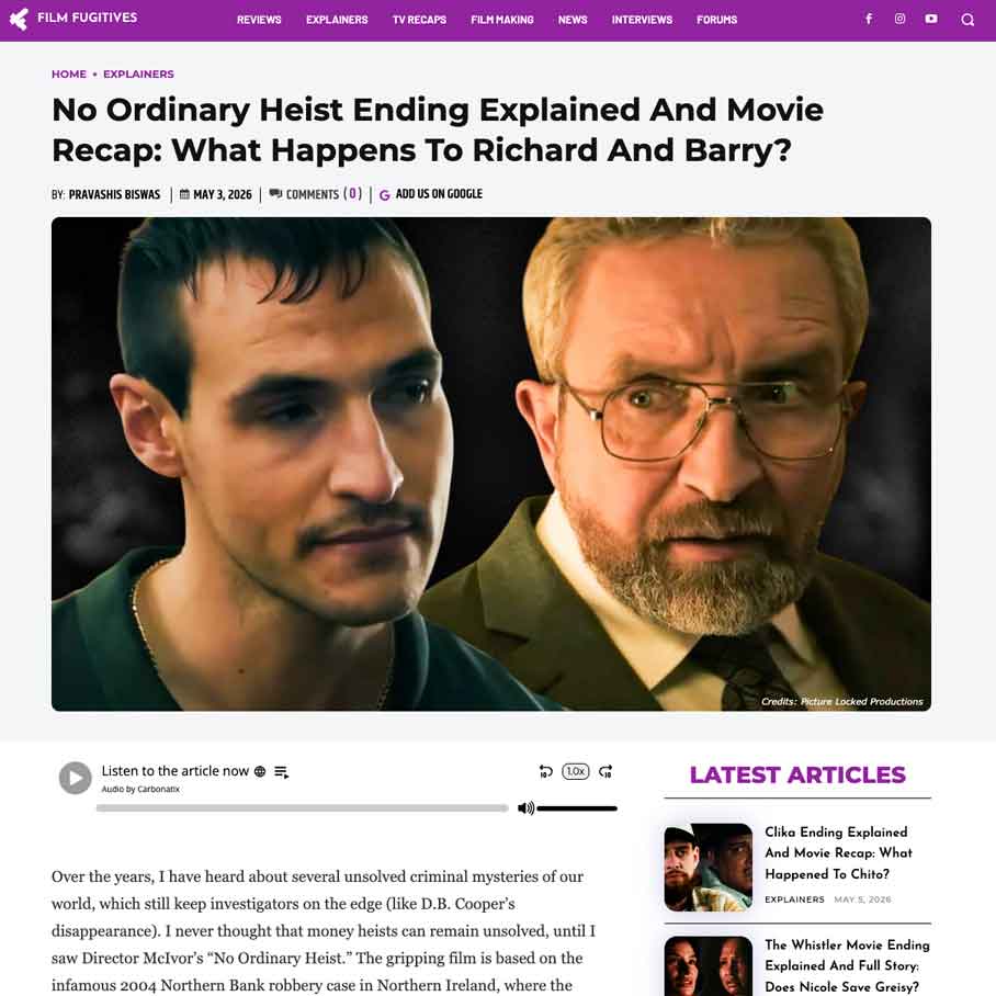 No Ordinary Heist Ending Explained and Movie Recap: What Happens to Richard and Barry?
