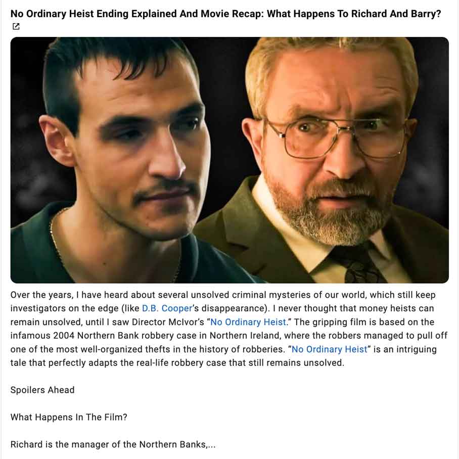 No Ordinary Heist Ending Explained and Movie Recap: What Happens to Richard and Barry?