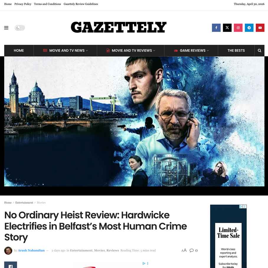No Ordinary Heist Review: Harwicke Electrifies in Belfast's Most Human Crime Story