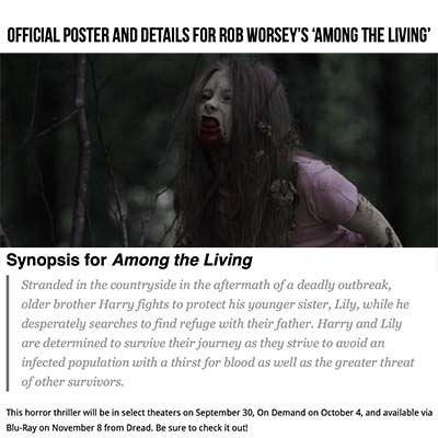 Official Poster and Details for Rob Worsey’s ‘Among the Living’