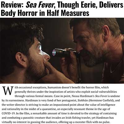 Review: Sea Fever, Though Eerie, Delivers Body Horror in Half Measures