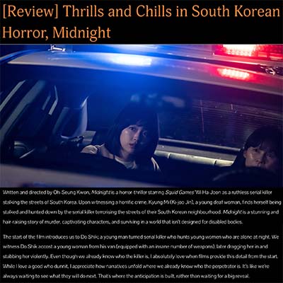 [Review] Thrills and Chills in South Korean Horror, Midnight