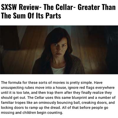 SXSW Review- The Cellar- Greater Than The Sum Of Its Parts