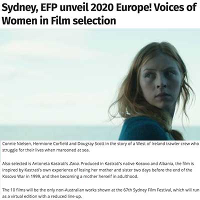 Sydney, EFP unveil 2020 Europe! Voices of Women in Film selection