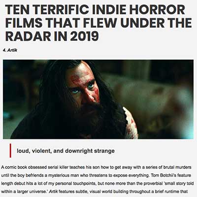 TEN TERRIFIC INDIE HORROR FILMS THAT FLEW UNDER THE RADAR IN 2019