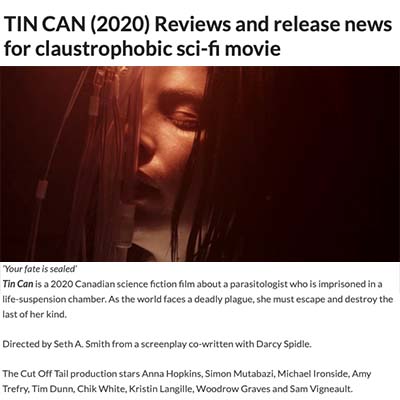 TIN CAN (2020) Reviews and release news for claustrophobic sci-fi movie