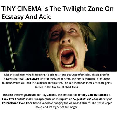 TINY CINEMA Is The Twilight Zone On Ecstasy And Acid