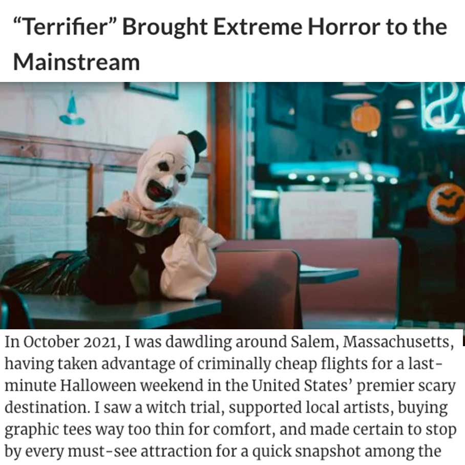 “Terrifier” Brought Extreme Horror to the Mainstream