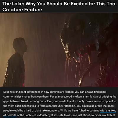 The Lake: Why You Should Be Excited for This Thai Creature Feature
