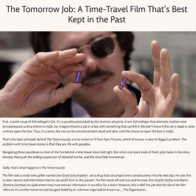The Tomorrow Job: A Time-Travel Film That’s Best Kept in the Past