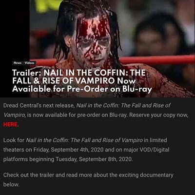 Trailer: NAIL IN THE COFFIN: THE FALL & RISE OF VAMPIRO Now Available for Pre-Order on Blu-ray