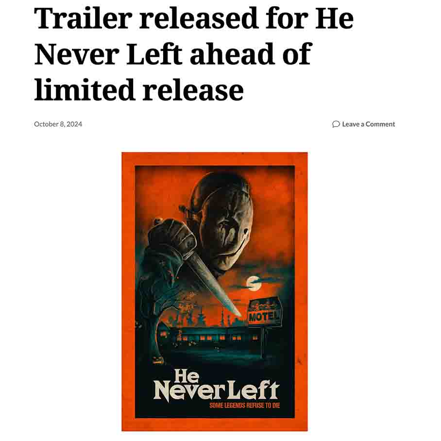 Trailer released for He Never Left ahead of limited release